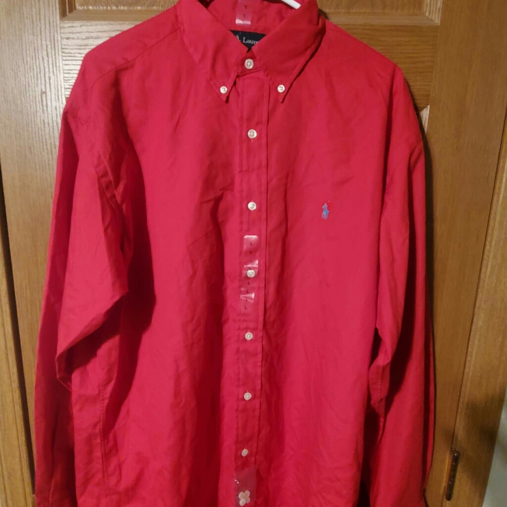 Red Ralph Lauren Blake Button Down LG.